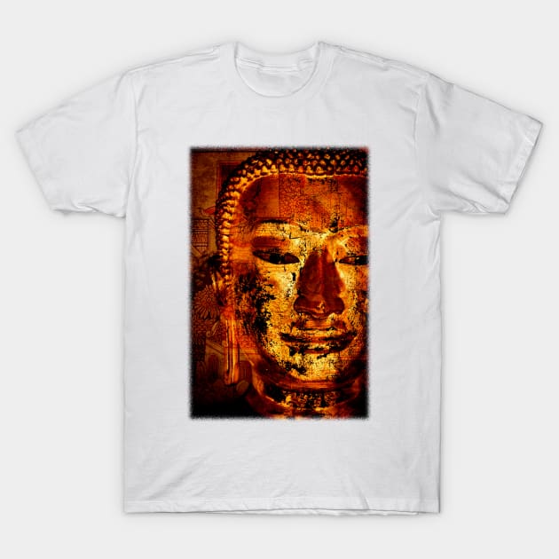 The Lord Buddha - Abstract Illustration Of The Face Of The Lord T-Shirt by VintCam